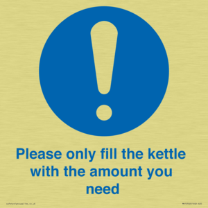 Please only fill the kettle with the amount you need